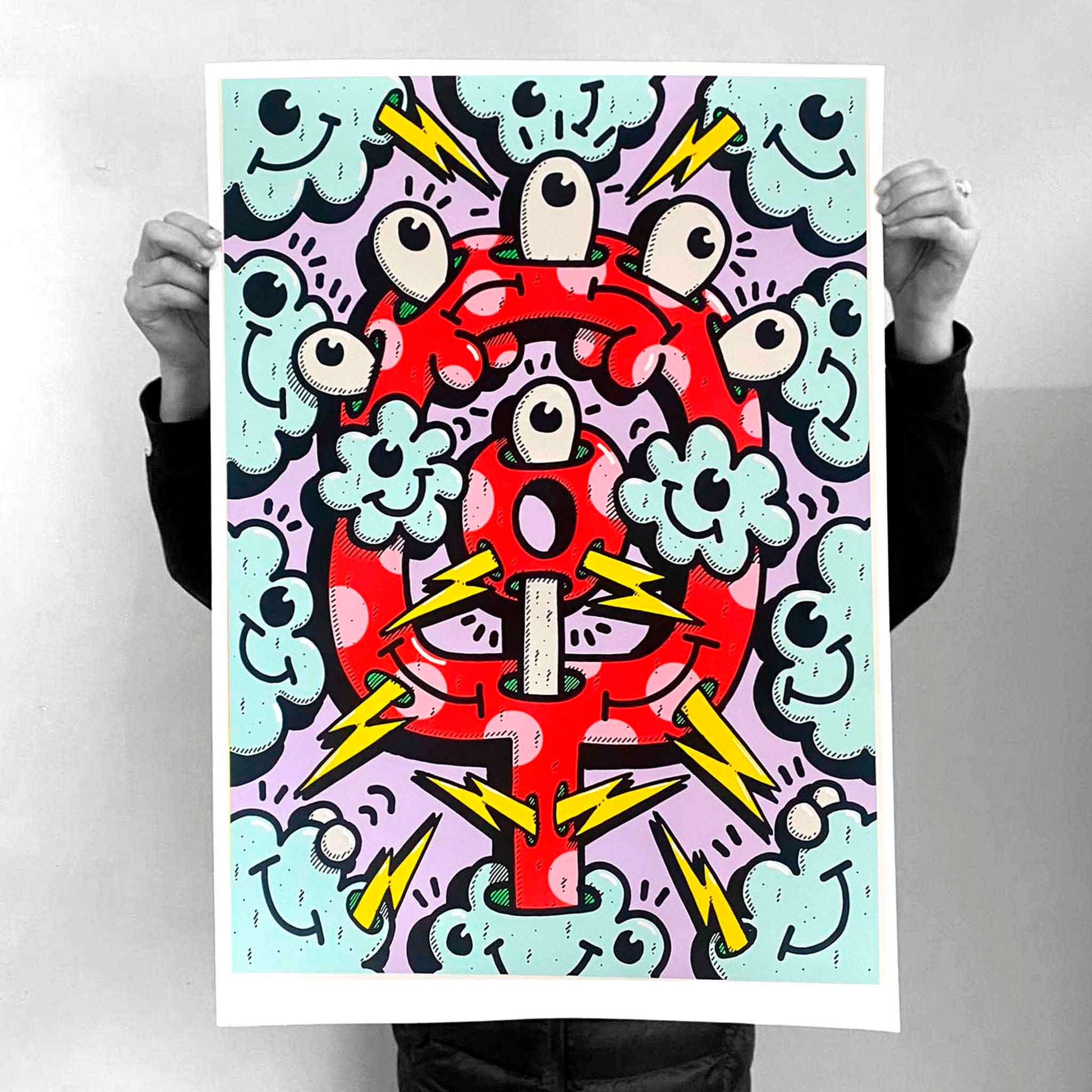 "Interzone" Mint/Red