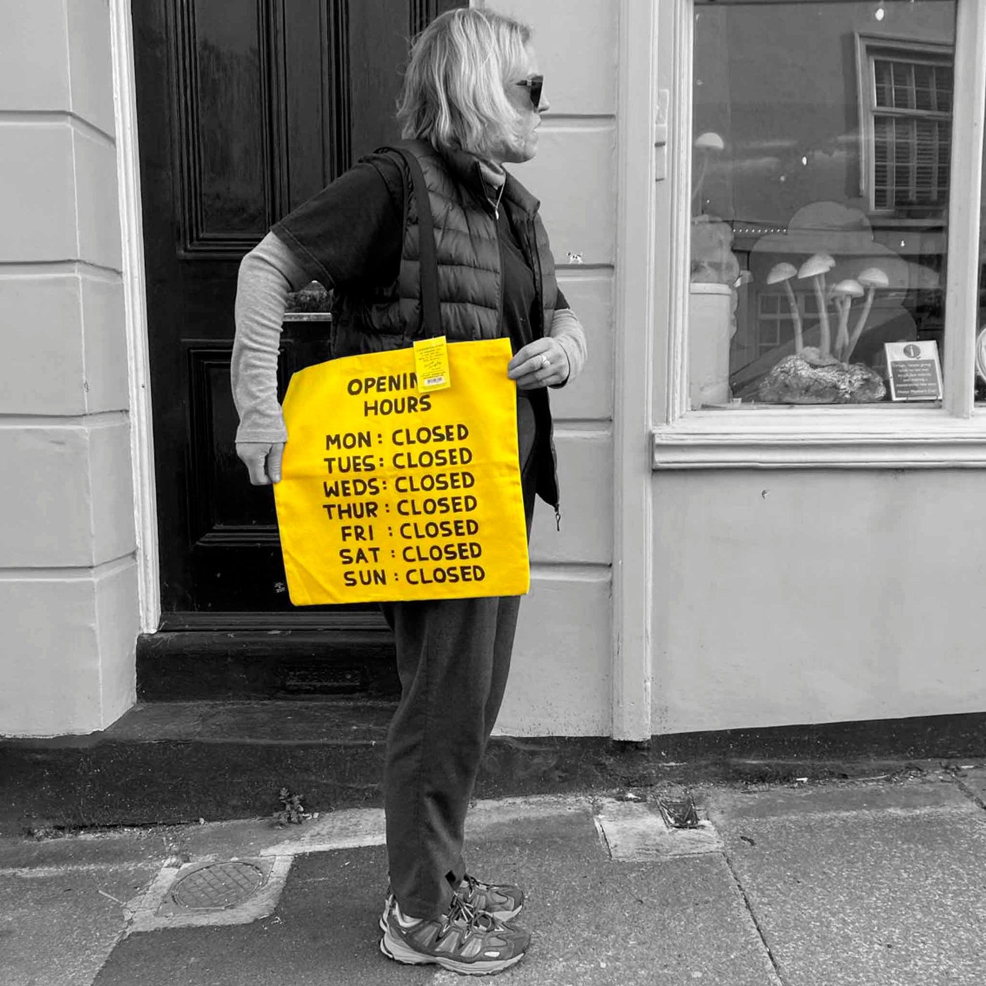 "Opening Hours" Tote Bag